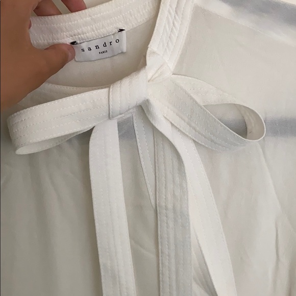 Sandro white silk blouse - Picture 2 of 3